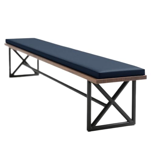 WLXFF Garden Bench Cushion 2/3 Seater Leather Beer Bench Cushions Bench Pad Seat Cushion For Outdoor Picnic With Zipper Bench Seat Pad Long Bench Cushion With Removable Cover,NO9,120X25X3CM