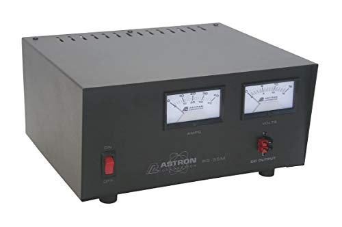 Astron RS-35M-AP Desktop 13.8VDC Linear Power Supply with Meters and Anderson Power Poles, 35A Peak, 25A Continuous