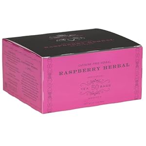 Harney & Sons Raspberry Herbal | 50 Tea Bags of Herbal Tea, Caffeine-Free