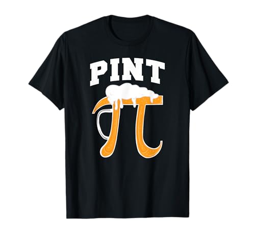 Pint made out of Pi funny Beer lover Pi Day Pint Maglietta