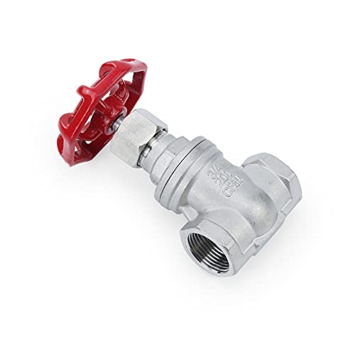 Válvula de compuerta DN20 en acero inoxidable SS304 con rosca hembra de 3/4 pulgadas 4