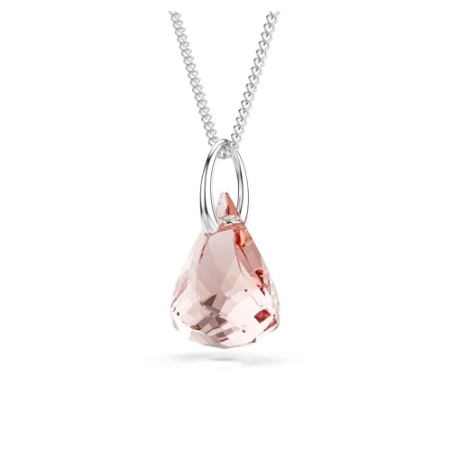 Swarovski Lunar drop pendant, Pink, Rose gold-tone finish3