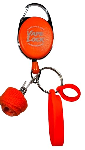 Vapelock Retracting Vape ClipPatent Pending The First Retracting Anti-Loss Device for All Lightweight Vapes Keeps Vape Upright and Available