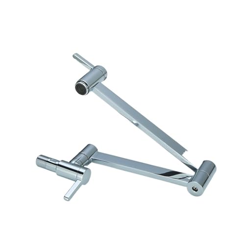 Robinet de cuisine pliant allongé CCXXYGWJ noir en laiton massif orientable 360