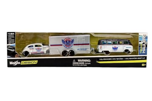 CHEVROLET BLAZER K5 1979 WITH TRAILER CAR TRANSPORTER + CAMARO Z/28 COUPE RACING COMP CAMS 1968 WHITE BLACK
