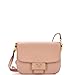 Prada, Pre-Loved Embleme Flap Bag Saffiano Leather Small, Neutral