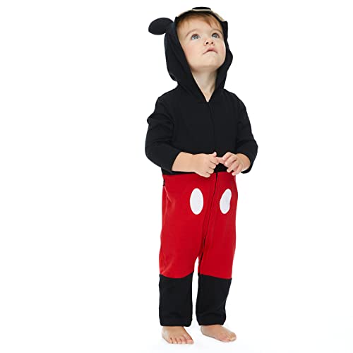 Disney Mickey Mouse Goofy Pluto Zip Up Coverall Newborn to Big Kid4