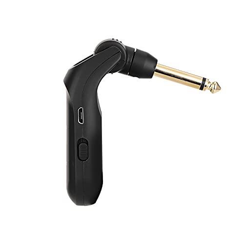 Sistema de guitar sem fio Conjunto de tnsmissor e receptor de guitar elétrica com bateria recarregáv