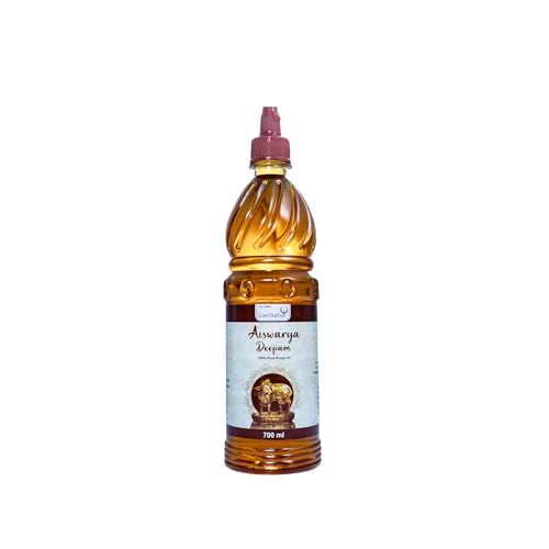 GowDurbar Aiswarya Deepam Pure Pooja Oil 700 ML | Natural Medicat...