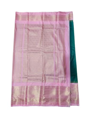 Mamtha baby pink gadwal silk saree – image 2