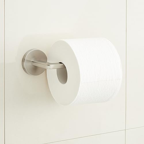 Signature Hardware 953925 Drea Wall-Mounted Toilet Paper Holder - Brushed Nickel