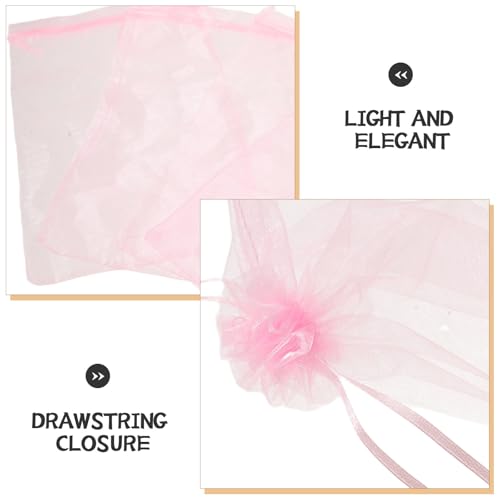 Bolsas de organza transparentes contra arañazos en joyería pack 100 saquitos 20x30 cm 3
