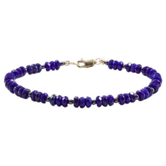Bracelet lapis-lazuli 4mm LKBEADS à accumuler pour vos tenues d'été