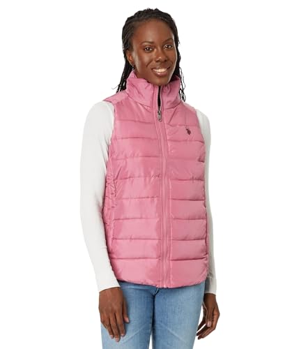 U.S. POLO ASSN. Cozy Faux Fur Lined Puffer Vest with Side Panel