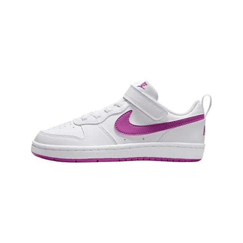 Nike Court Borough Low Recraft Baby/Toddler Shoes (DV5458-121, White/Hot Fuchsia) Size 5