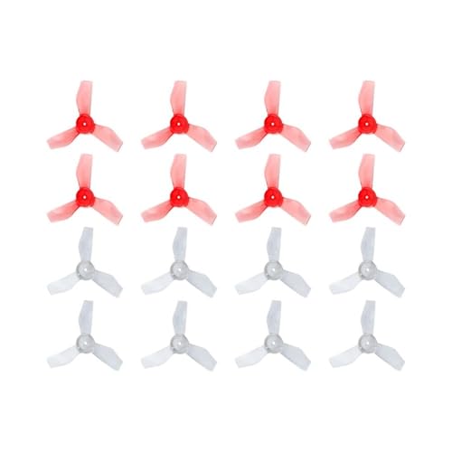 Hélice PC renforcée 31mm 1.2 pouces 1209 rouge transparent pour micro-drone FPV
