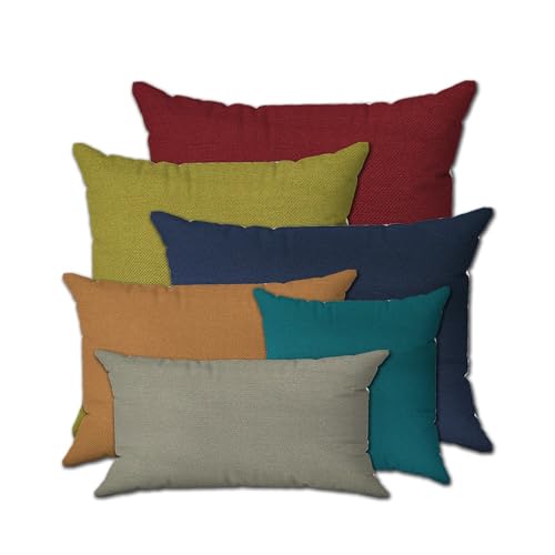 Cieffepi Home Collections Tolosa Cuscino Arredo Impermeabile per ambienti interni ed esterni (Grigio, 30 x 60 cm)