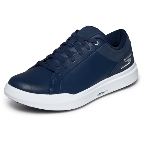Image of Skechers Men's Drive 6 Arch Fit Golf Shoe | Golf, Waterproof, Relaxed Fit, Arch Fit, Goodyear Rubber Outsole; Leather