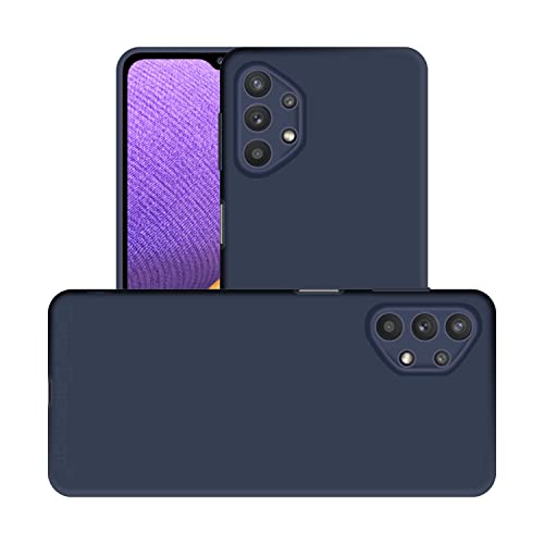 Image of Case Creation Liquid TPU Silicone Cover for Samsung Galaxy A32 5G Soft Case,Anti-Dirty Slim Case Frosted Matte Raised Bezel (Splash of Color) Back Case Cover for Samsung Galaxy A32 5G -Electric Blue