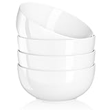 Quatish 4-Piece Cereal Bowls,Soup Bowl for Kitchen,Durable and Easy to Clean Ceramic Bowls,Microwave...
