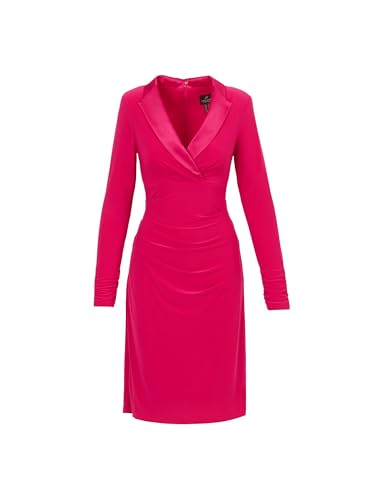 Image of Adrianna Papell Stretch Jersey Tuxedo Cocktail Dress with Shawl Collar