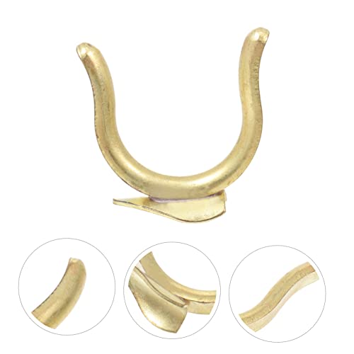 VICASKY 2 Peças Trompete Plana Peça Durável Premium Dourado B Gancho Acessório De Fornecimento Front