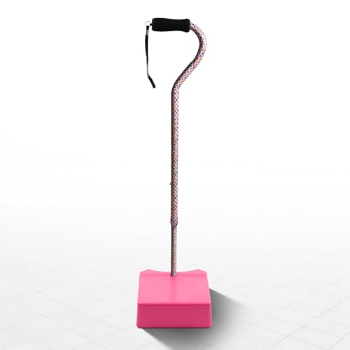 Stair Climbing Assist Cane – Stair Lift for Seniors, Mobile Stairlift, Half Step for Seniors, Portable Stair Lift for Elderly (Pink Polka Dot)