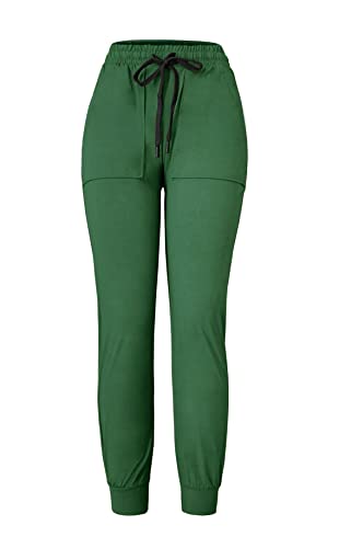 ALWAYS Women s Fleece Lined Jogger - Warm Buttery Soft Casual Cozy Winter Sweatpants with Pockets Hunter Green XL