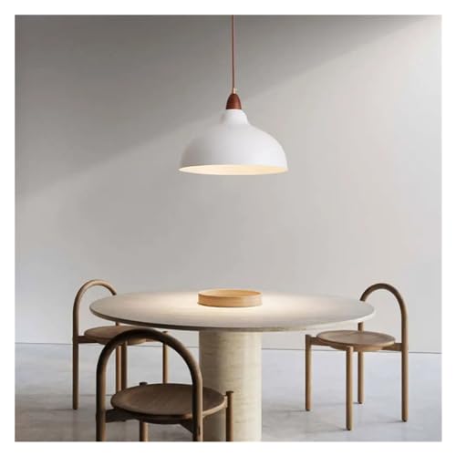 Lustre plafonnier LED et luminaire suspendu artistique en bois pour maison