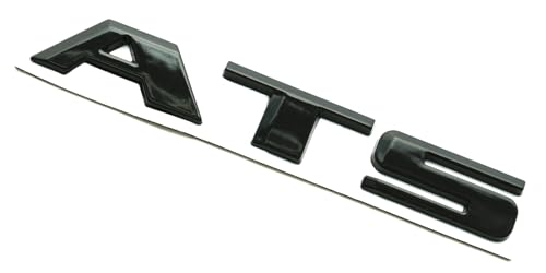 Image of 1x ATS Letter Emblem Nameplate Sport Replacement for ATS Rear Trunk Decklid Letter Badge (Glossy Black)