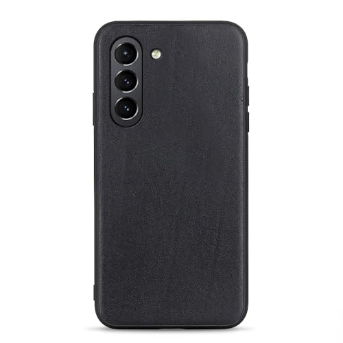 Coque Galaxy S21 FE cuir véritable arrière en tpu avec coque arrière rigide antichoc