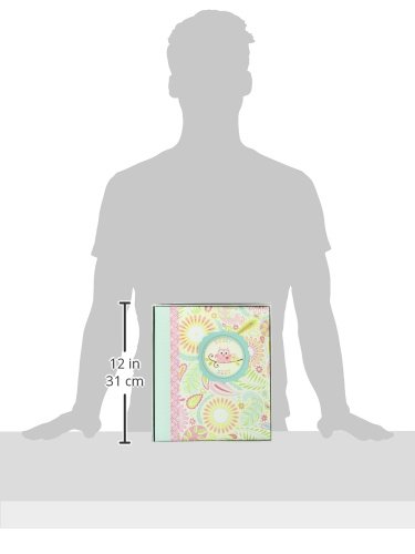 C.R. Gibson First 5 Years Loose Leaf Memory Book, Record Memories and Milestones on 64 Beautifully Illustrated Pages - Happi Baby Girl
