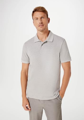 Kit Com 2 Camisas Polo Básicas Masculinas - Preto E Mescla G