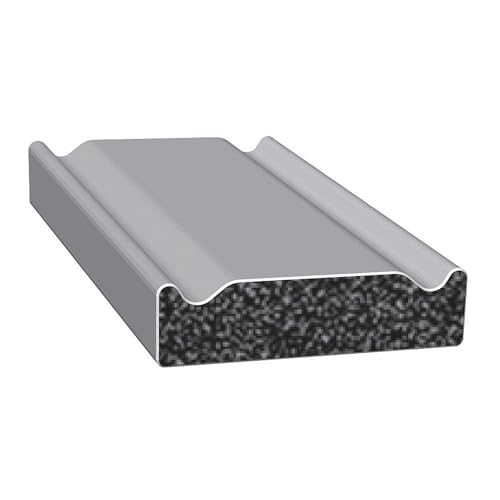 Trim-Lok Crowned Rectangle Rubber Seal – .25” Height, .5” Width, 25’ Length – EPDM Foam Rubber Seal with BT (3M) High Strength Tape – Ideal Door and Window Weather Seal – Garage Doors, Cars, Boats