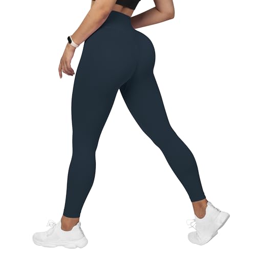 Image of MOOSLOVER Seamless Butt Lifting Workout Leggings for Women High Waist Yoga Pants Compression Contour Tights