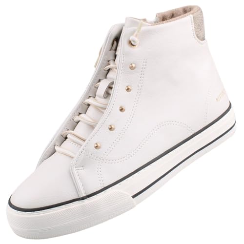 MUSTANG Baskets Montantes pour Femme, Ice, 39 EU