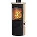 Produktbild Lotus KS1479 Prestige Basic Sand Kaminofen, Tür Schwarz, Rauchabgang oben/A+