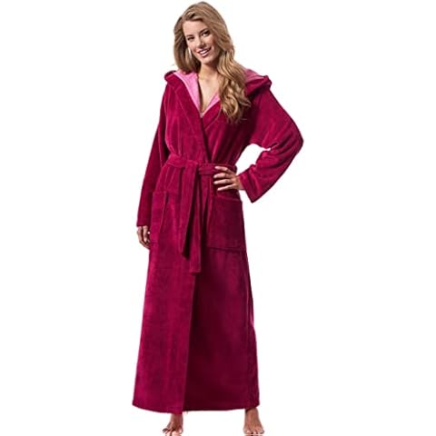 Morgenstern Bata Albornoz Mujer Toalla Larga con Capucha Cover
