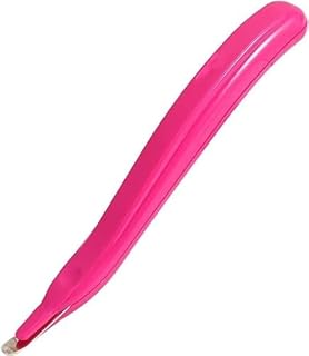 Removedor de grapas portátil de color rojo rosa, herramienta de extracción de grapas de cabeza magnética, extractor de grapas de mano, tipo bolígrafo, suministros de encuadernación, grapadoras y