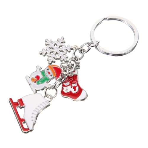 NOLITOY Porte-clés Forme De Patin à Glace Pendentif Décoratif Thème De Noël Accessoire Léger Et Pratique Pour Clés Et Comme Hiver Et Unique