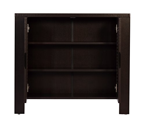 Image of DeckUp Giona 2-Door Engineered Wood Shoe Rack (Dark Wenge, Matte Finish), Cm