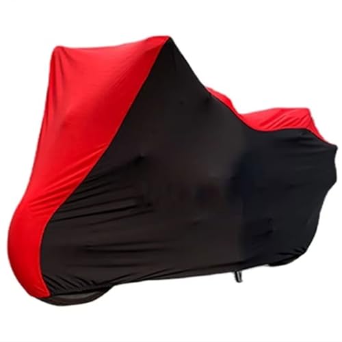 WWITH Funda para Moto para Honda CB 500 CBF 500 (1993-2007), Cubiertas de Tela elástica Motocicleta, Protector UV, Cubierta a Prueba de Polvo,F Red Black