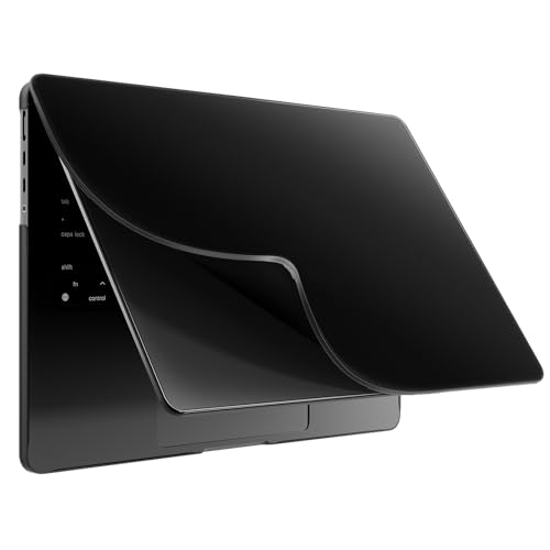 BlueSwan Funda Compatible con Macbook Pro 14 Pulgadas M4 M3 M2 M1 A3112 A3185 A3401 A2918 A2992 A2779 A2442, Lanzado 2021-2024, Carcasa PP Materiales Flexibles Antirrotura Antihuellas - Negro Intenso