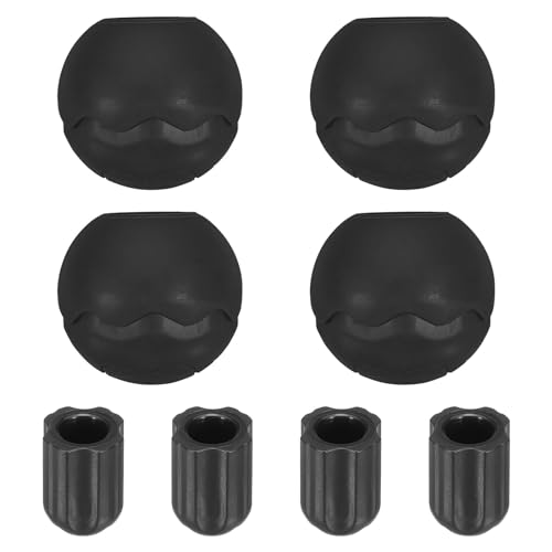 PATIKIL 0.51 Inch Chair Feet Replacement, 4 Pack TPE Outdoor Camping Chair Leg Tips Ball Cap Folding Chair Legs Floor Protectors Stability on Rugged Fit for 0.51