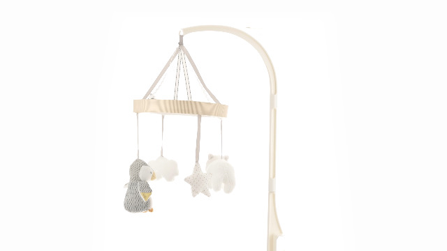 Mobile Musical Bébé Avec Ourson - Rotation Douce, 6 Berceuses, Bras Réglable Pour Lit Bébé