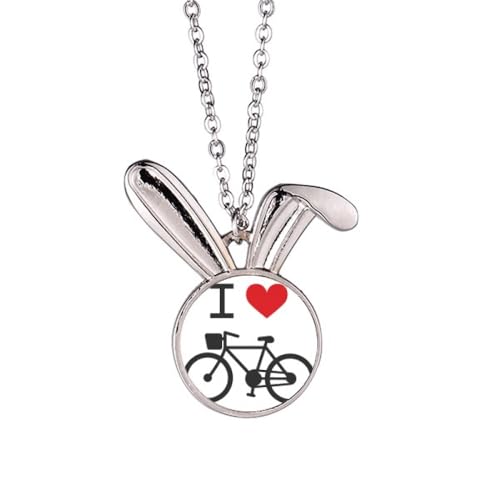 Collier lapin coeur rouge I Love aux finitions soignées et design exclusif