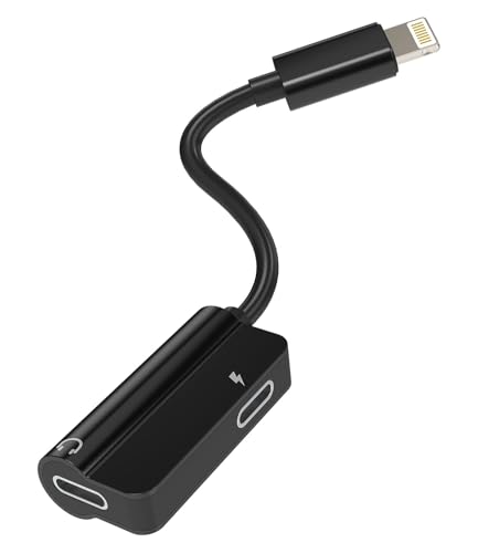 �Ή�iPhone�f���A��Lightning�A�_�v�^�[�h���O�� 2in1�[�d���C���z���X�v���b�^�[ �I�[�f�B�I�[�d�W���b�N AUX�P�[�u�� �Ή�apple MFI�F�� �Ή�iPhone 14 13 12 11 Pro Max Mini XS SE 7 8 P