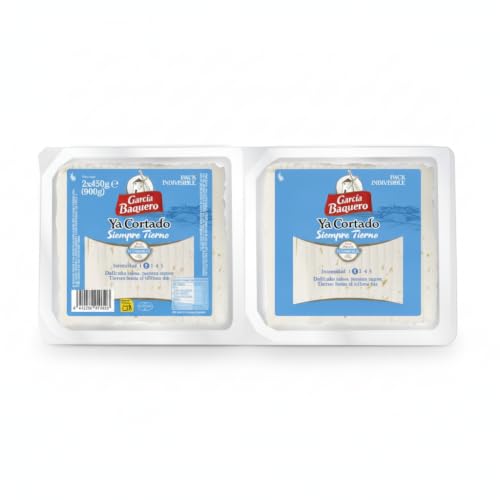 Queso Tierno Mezcla en Lonchas Ya Cortado - Pack Ahorro Familiar 900g (2 x 450g) - Sabor Delicado y Textura Suave - Elaborado con Leche de Vaca, Cabra y Oveja - NEXU