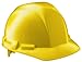 SAS Safety Corp Standard Hard Hat with 4-Point Adjustable Pinlock Suspension | Lightweight and Comfortable Protection for Construction | Complies with ANSI Z89.1, Type 1 Class G and E | Yellow