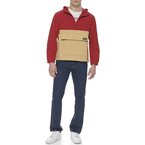 Image of LEVI'S Men's Lightweight Taslan Hooded Popover Windbreaker Jacket